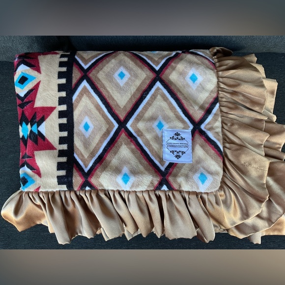 Cuddle Couture Western Print Minky Kids 
Blanket - Picture 1 of 6